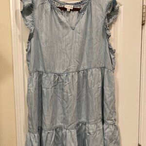 Wonderly light denim blue color sleeveless dress.  Women's size XL.  Like new.